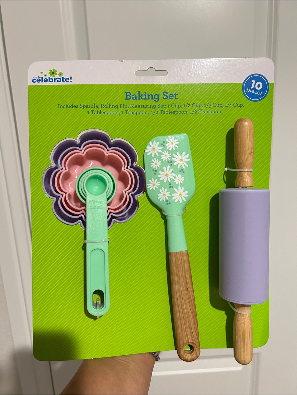 Floral Baking Set - Purple, Pink & Mint